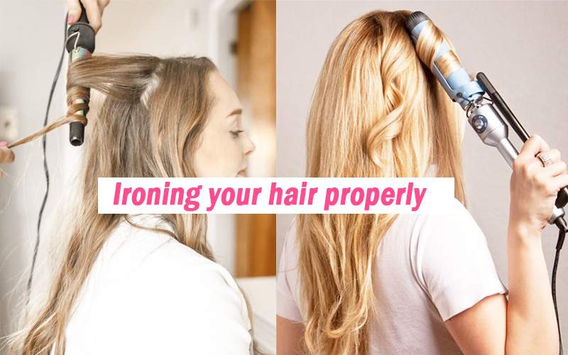 Ironing hair properly
