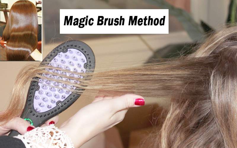 The Magic Brush Method for hair straightening