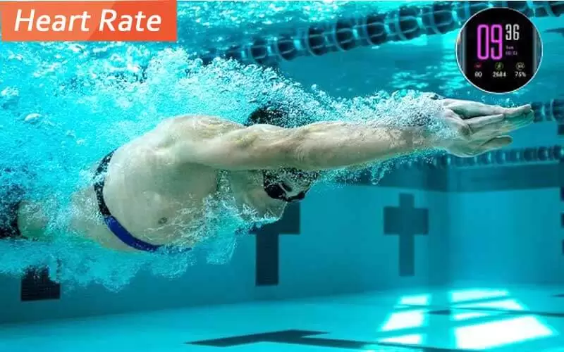 heart rate in swimming