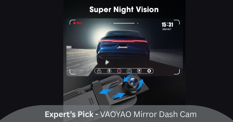 VAOYAO Mirror Dash Cam