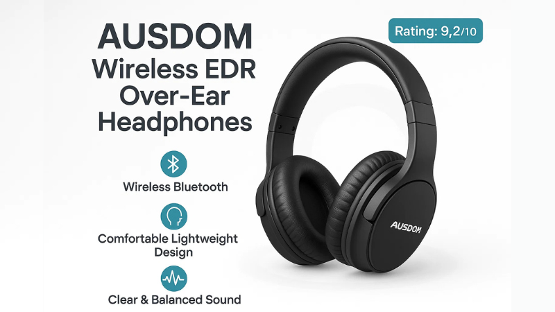 AUSDOM Wireless EDR Over-Ear Headphone Review