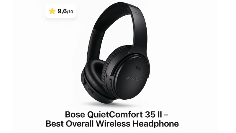 Best Overall Pick: Bose QuietComfort 35 II