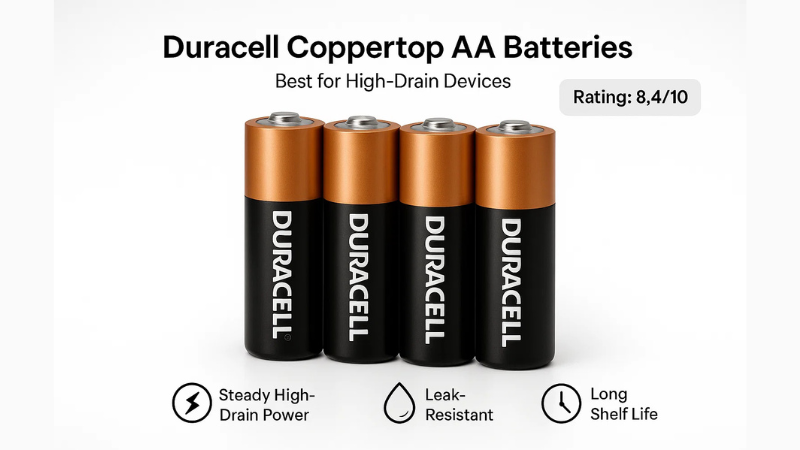 Duracell Coppertop Alkaline-Manganese Dioxide AA Battery