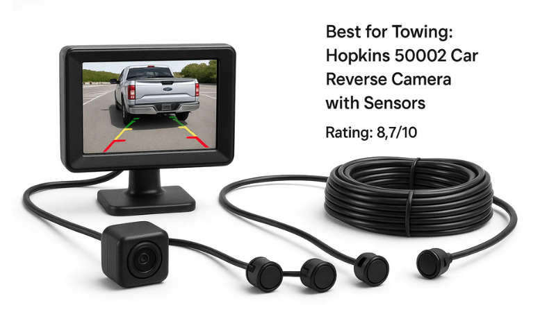 Hopkins 50002 – Best Car Reverse Camera With Sensors