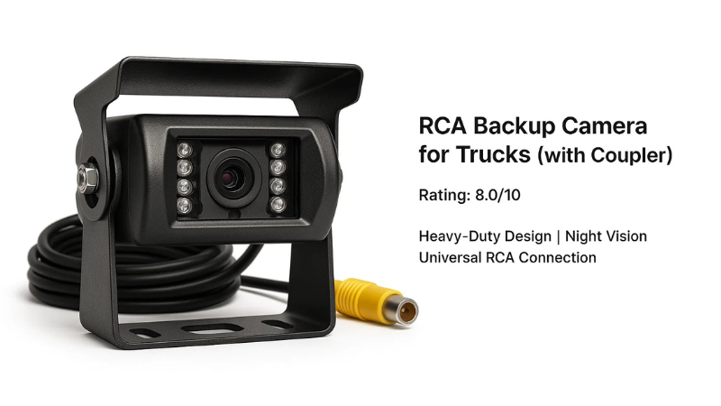 RCA Backup Camera for Trucks (with Coupler)