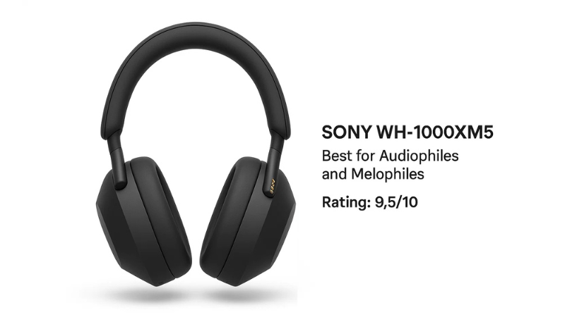 Sony WH1000XM5 Noise Cancelling Headphones – Best for Audiophiles and Melophiles