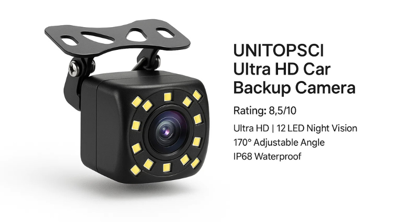 UNITOPSCI Ultra HD Car Backup Camera