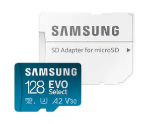 SAMSUNG EVO SELECT micro SD memory card+ adapter