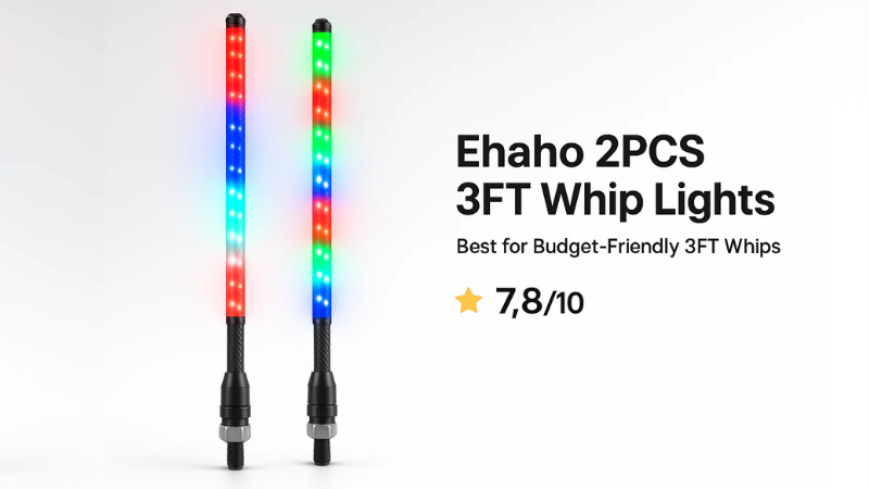 Ehaho 2PCS 3FT Whip Lights