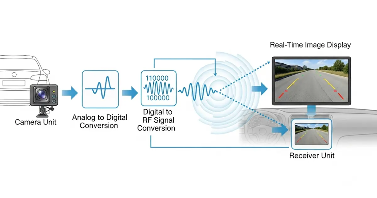 wireless backup camera working system