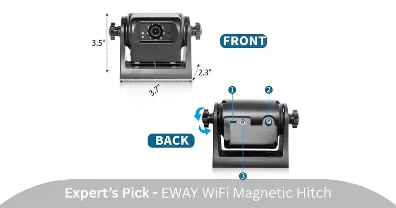 EWAY WiFi Magnetic Hitch Wireless Backup Camera