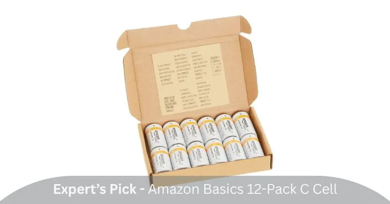 Amazon Basics 12-Pack C Cell Alkaline