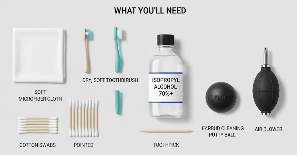 essential toos to clean earbuds