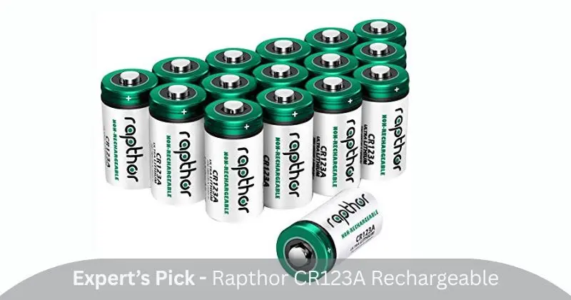 Rapthor CR123A Rechargeable Batteries